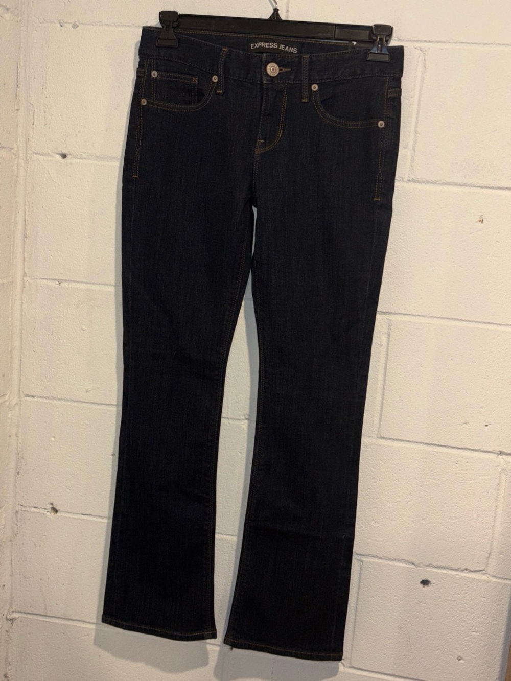 Express Jeans Barely Boot Stella Low Rise Denim Jeans Women’s 4 Short